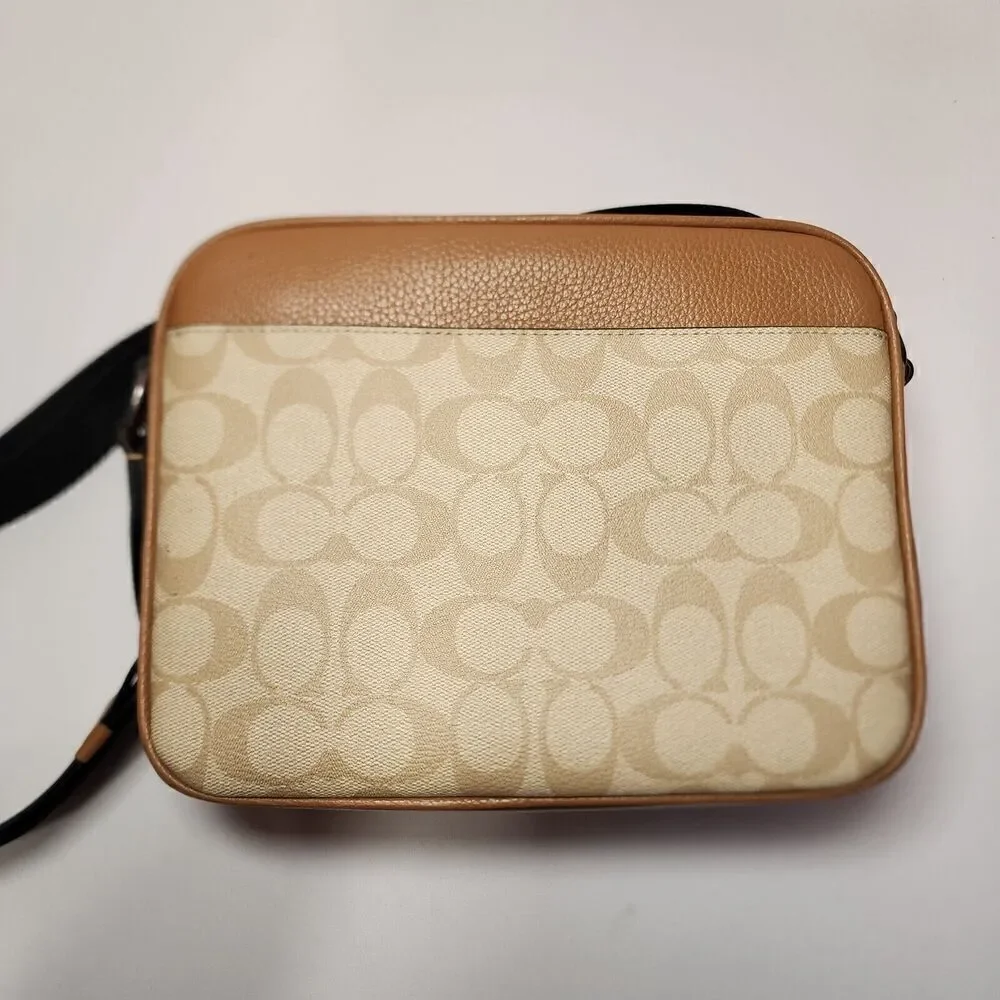 NWT Coach CR339 Hudson Crossbody Bag In Colorblock Signature Canvas
